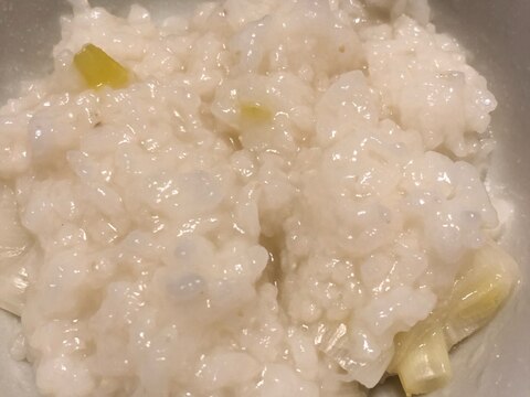 風邪をひいたときに。炊飯器でねぎのお粥